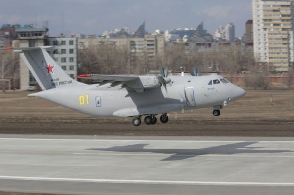 Второй полет первого опытного образца военно-транспортного самолета Ил-112В